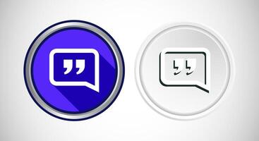Testimonial Icon Button Set Design Illustration vector