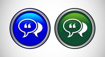 Testimonial Icon Button Set Design Illustration vector