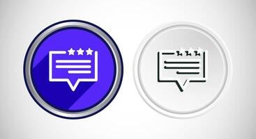 Testimonial Icon Button Set Design Illustration vector