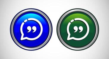 Testimonial Icon Button Set Design Illustration vector