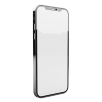 Realistic Transparent Smartphone on Transparent background AI-Generative png
