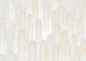 Grey stripes and golden lines abstract geometric background vector