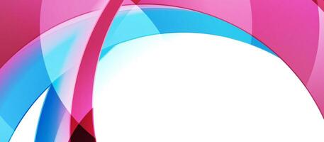 Blue purple geometric tech background with glossy wavy shapes vector