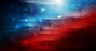 Grunge concept USA flag abstract background vector