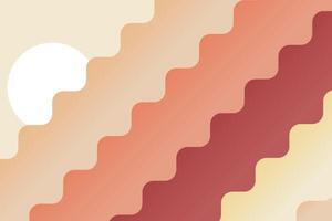 Colorful abstract wave background vector