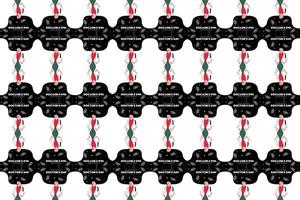 Flat people seamless pattern background vector