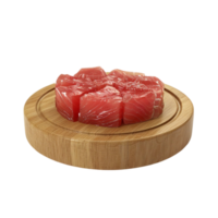Fresh Raw Meat on Transparent Background AI-Generative png