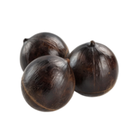 Isolated Chestnuts on Transparent Background AI-Generative png