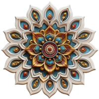 Beautiful Arabic Style Mirror Isolated on Transparent Background AI-Generative png