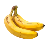 A bunch of ripe bananas isolated on a transparent background png