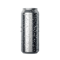Minimalistic Design Sparkling Water Can Isolated on Transparent Background png