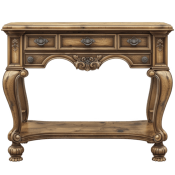 retro de madera mesa mueble aislado en transparente antecedentes png