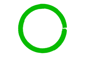 verde círculo quadro, Armação adesivo ruído granulado textura em transparente fundo, Projeto elemento png