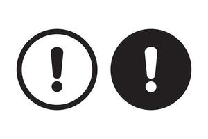 Alert icon. Warning sign and symbol. Exclamation mark in circle. vector