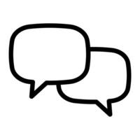 Chat icon. Talk bubble speech icon. Dialogue balloon icon. vector