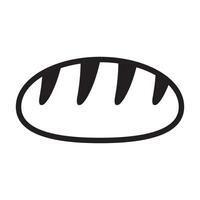 Bread icon, bread loaf icon. vector