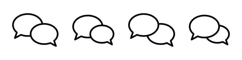Chat icon. Talk bubble speech icon. Dialogue balloon icon. vector