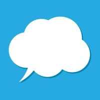Thought bubble icon, thinking cloud icon for apps and websites. Set of speech bubbles. Speak bubble text, cartoon chatting box, message box. vector