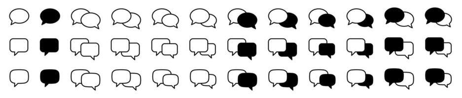 Chat icon. Talk bubble speech icon. Dialogue balloon icon. vector