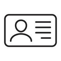 ID Card icon collection. Employee clerk card, driver license, Identification card, staff identification card symbol. Design for website and mobile app. vector