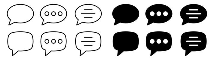Chat icon. Talk bubble speech icon. Dialogue balloon icon. vector