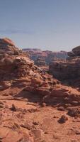 A rocky area with rocks and a sky background video