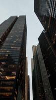 up view modern building in shanghai video