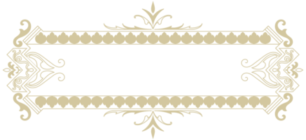 golden vintage frame Abstract pattern message frame The edge of the carpet is an empty space for an elegant message. png