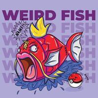 Weird Fish Character vector