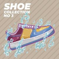 Shoe design NUMBER 3 vector