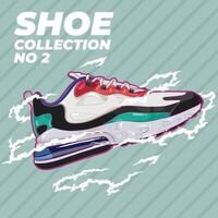 Shoe design NUMBER 2 vector