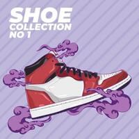 Shoe design NUMBER 1 vector