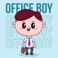 Office Boy Character Design vector