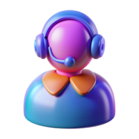 Customer service 3D customer service icon 3D customer service manager symbol png