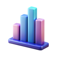 Bar graph 3D bar graph design 3D bar graph icon png