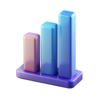 Bar graph 3D bar graph design 3D bar graph icon png