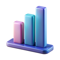 Bar graph 3D bar graph design 3D bar graph icon png