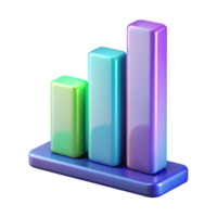 Bar graph 3D bar graph design 3D bar graph icon png