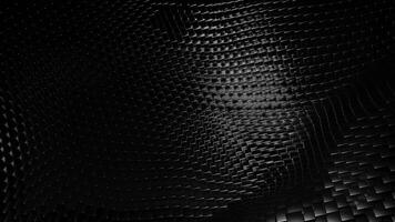 Digital wave background. Design. Waving technological surface formed by material of tiny particles. video