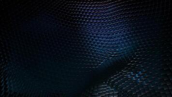 Technology digital wave background. Motion. Beautiful dotted texture with glowing defocused particles, cyber or technology background. video