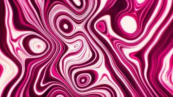 Hypnotic animation with flowing colorful lines. Motion. Striped liquid pattern with colored lines. Psychedelic pattern with lines and circles in liquid stream video