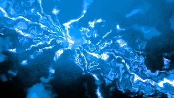 Rays of light reflected from liquid structure. Motion. Abstract curved lines of underwater light with reflection. Animation of glowing liquid line with reflection rays video