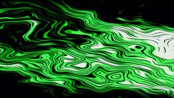 Blurry pools of paint. Motion. Orange and green blob made in 3d format that shine and shimmer. video