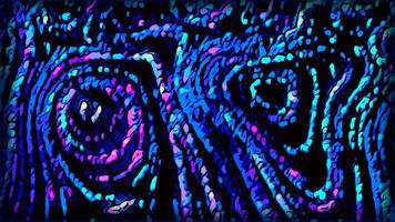 Abstract background with shining particles creating oval shapes. Motion. Shimmering glitter bending lines. video