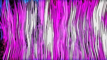 Shimmering abstract background with glitch lines. Motion. Colorful stripes twinkle in glitch style. Electronic bands flicker and move in style of noise video