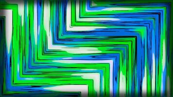 Colorful lines in corner pattern. Motion. Zigzag pattern with colorful stripes. Graphic texture of zigzag pattern animation video