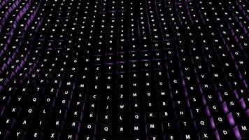 Technology digital wave background. Motion. Beautiful dotted texture with glowing defocused particles, cyber or technology background. video