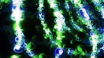 Abstract animate stained background. Motion. Blurred stripes of round stains like inks in ln water surface. video