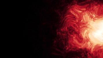 Flowing source of light under the liquid transparent texture. Motion. Spreading energy or heat. video