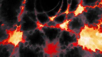 Abstract hell background with burning red flame. Motion. Blurred animation with connected light spots. video